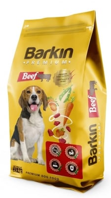 Barkin Premium Beef - храна за кучета с говеждо месо, за всички породи над 1 г.