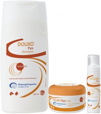 Ceva Douxo Pyo Shampoo шампоан за кучета и котки, с антибактериално и противогъбично действие, 200 мл