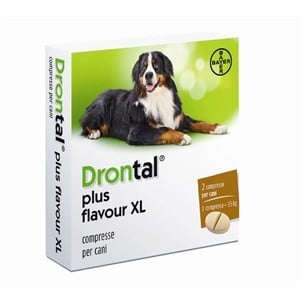 Drontal XL | Дронтал XL - овкусени таблетки за обезпаразитяване на кучета с тегло над 20 кг, цена за 1 таблетка