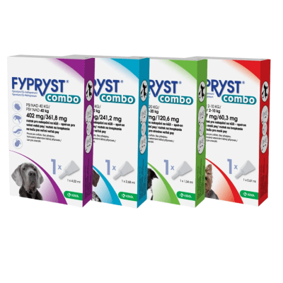 Fypryst Combo Dog - противопаразитни пипети за кучета, срещу кърлежи, бълхи и въшки, цена за кутия с 3 пипети