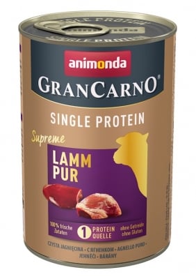 GranCarno SP Supreme Pure Lamb 400 гр - един източник на протеин