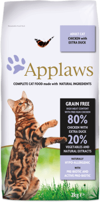Храна за котка Applaws Cat Adult Duck&amp;Chicken патица и пиле, 2 кг