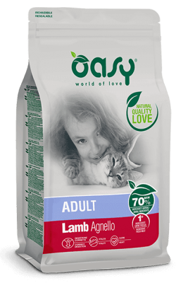 Храна за котка Oasy Cat Adult Lamb с агнешко, 1.5 кг