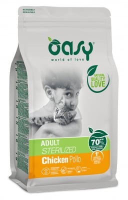 Храна за котка Oasy Cat Adult Sterilized Chicken за кастрирани