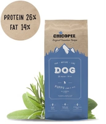 Храна за кучета Chicopee Pro Nature Line до 12 месеца, 20 кг