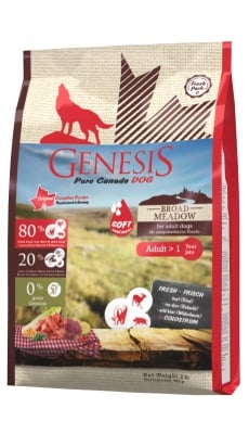 Genesis Broad Meadow - храна за кучета  над 1 година, БЕЗ пилешко и птиче месо