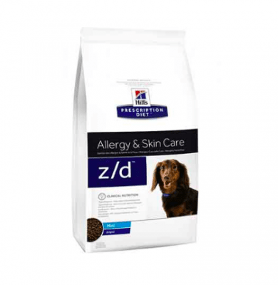 Храна за кучета HILLS PD Dog z/d MINI за дребни породи с хранителна алергия, 1.5 кг