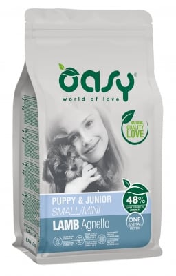 ﻿Храна за кучета Oasy Lamb Monoprotein Puppy&amp;Junior Mini за мини породи до 10 месеца, 2.5кг