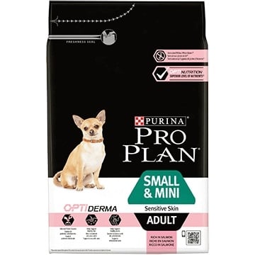 Храна за кучета Purina Pro Plan Small&Mini Adult Sensitive Skin, със сьомга