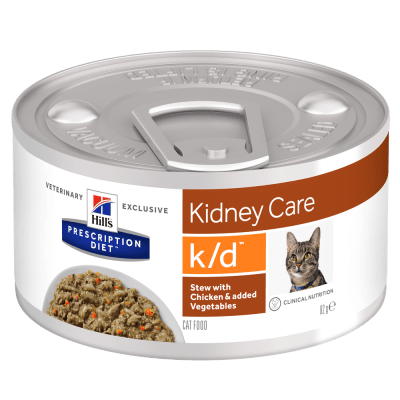 Hill's Prescription Diet Stew Feline k/d - лечебна консервирана храна за котки, при бъбречна недостатъчност