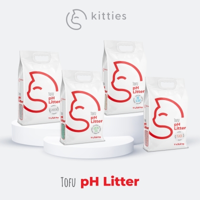 KITTIES - тофу котешка тоалетна с pH индикатор, различни аромати, 7 л