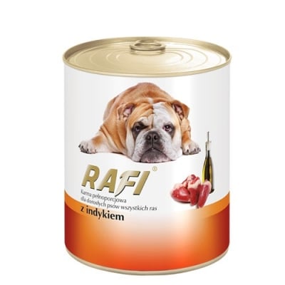 Консерва за кучета Rafi Adult с пуйка - 400 г