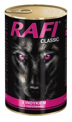 Rafi Classic Adult консерва за кучета - различни видове, 1.24 кг