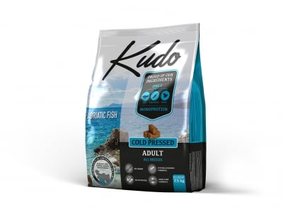 Kudo Adult Adriatic Fish - храна за кучета в зряла възраст от всички породи, с риба от Адриатическо море