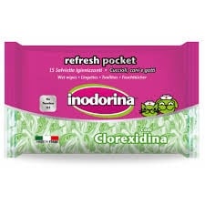 Мокри кърпички за домашни любимци - Inodorina Refresh с Хлорхексидин