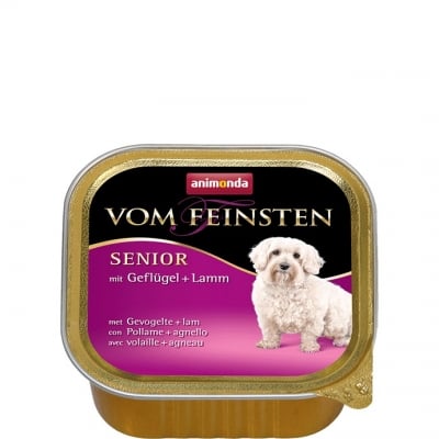 Animonda Vom Feinsten Senior - Пастет за кучета над 7 години, агнешко и птиче месо 150 г