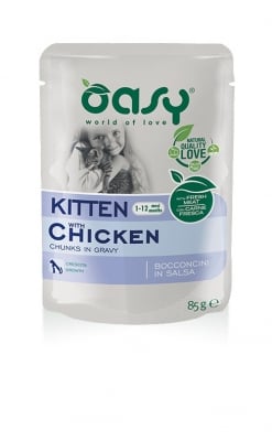 Пауч за малки котенца Oasy Bocconcini in salsa Kitten, 85гр