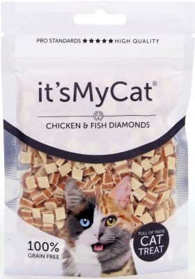It's My Cat Chicken & Fish Diamands Grain Free - пиле и риба диамант 50 г, без зърно, Брой