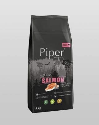 Piper Dog Salmon - суха храна за кучета с пряснa сьомга, 12 кг