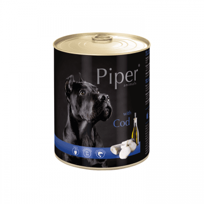 Piper Adult - консерва за кучета, с риба треска, 800 г