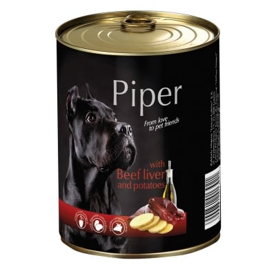 Piper Adult - Консерва за кучета, с телешки дроб и картофи, 400 г
