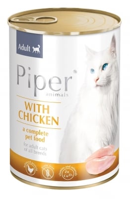 Piper - Консерва за котки, пилешко, 400 г