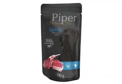 Piper Platinum - Пауч за кучета, с агнешко, 150 г