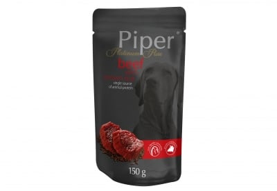 Piper Platinum - Пауч за кучета, с говеждо и кафяв ориз