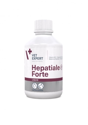 Vet Expert Hepatiale Forte Liquid - хранителна добавка под формата на сироп за кучета и котки, подпомага функцията на черния дроб в случаи на чернодробна недостатъчност или нарушения