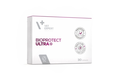 Vet Expert BioProtect Ultra - пробиотична добавка за кучета и котки с храносмилателни проблеми, 30 капс.