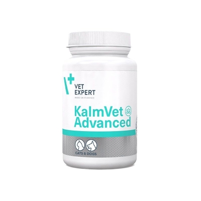 Vet Expert KalmVet Advanced Twist off - усъвършенствана хранителна добавка за кучета и котки, срещу стрес, тревожност и агресивно поведение