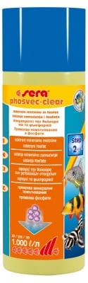 Sera Phosvec Clear - премахва мътност и хранителните вещества на водорасите