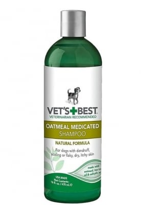 Шампоан за кучета против сърбеж Vet's Best Oatmeal Medicated медицински, 470 мл
