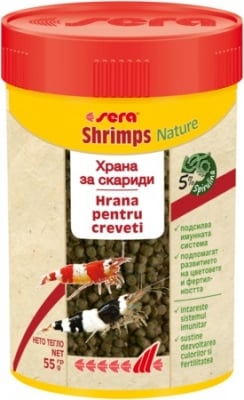 Sera Shrimps Nature - храна за сладко и соленоводни скариди