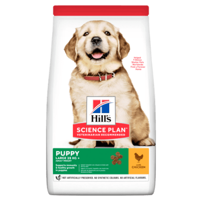 Hill's Science Plan Large Breed Puppy - суха храна за кученца до 1 г., с пилешко, едри породи