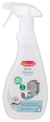 beaphar Multi-Cleaner Probiotic - спрей за дезинфекция с пробиотик, безопасен за кучета и котки, с аромат на кокос, 500 мл