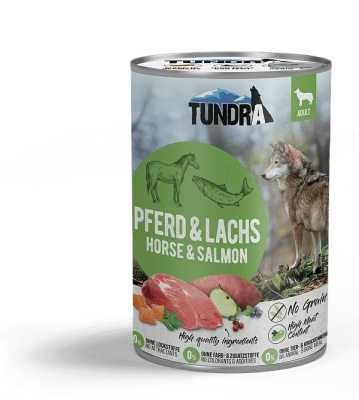TUNDRA - консервирана храна за израснали кучета, вкус конско месо