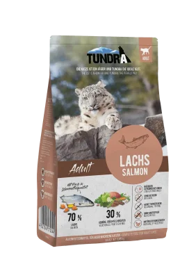 TUNDRA - суха гранулирана храна за израснали котки, вкус сьомга