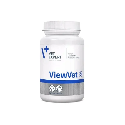 Vet Expert ViewVet - хранителна добавка за кучета и котки, за поддържане на зрителната функция, 45 капсули