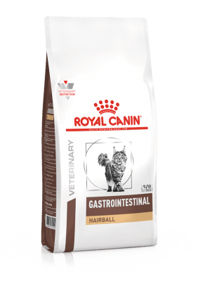 Royal Canin Feline Gastrointestinal Hairball - лечебна храна за котки при храносмилателни проблеми, за намаляване на образуването на космени топки, 2 кг