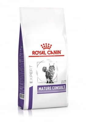 Royal Canin Feline Mature Consult - лечебна храна за възрастни котки с тенденция към наддаване на тегло, 1.5 кг