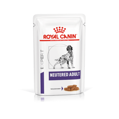 Royal Canin Neutered - лечебна храна за кастрирани кучета или с предразположеност към наддаване на тегло, 12х100 г