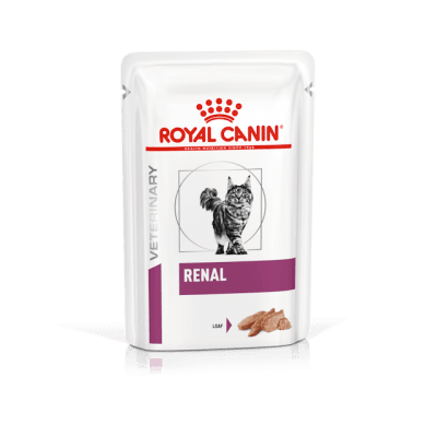 Royal Canin Feline Renal - лечебна храна за котки, паучове при бъбречни проблеми, различни вкусове, 12х85 г