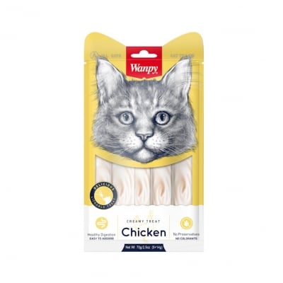 Wanpy - премиум лакомство за котка, пиле, 1 х 14 г