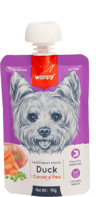 Wanpy Tasty Dog - месна паста, лакомство за кучета, 90 г