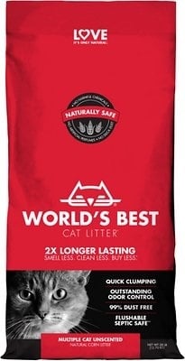 World's Best Cat Litter, Multiple Cat - постелка за котешка тоалетна при две или повече котки