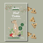 Chicopee Fruit Cookies - веган бисквитки с ябълки и бъз, приготвени по оригинална канадска рецепта,  400 г