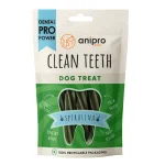 anipro Dental Pro Power дентални лакомства за кучета, във формата на фузили, мощна формула със спирулина и зелен чай, 84 г
