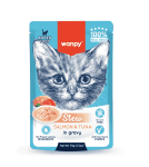 Wanpy Stew in gravy - пауч за малки котенца, ароматно стю с месо в сос, различни вкусове, 10х70 г