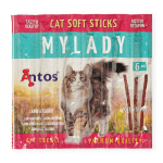 Лакомство за котка - меки пръчици Mylady с агне и пуйка 6бр.